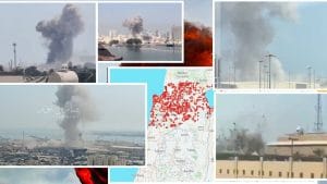 Иран удари щаба на 5-и флот на ВМС на САЩ, експлозии в целия Близък изток по бази на САЩ и по Израел