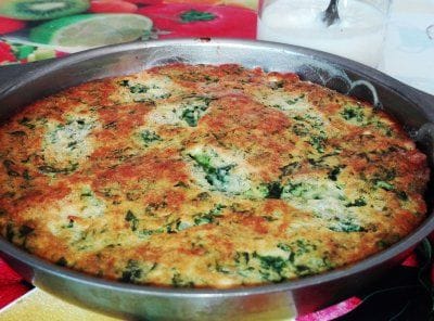 ВКУСНИ РЕЦЕПТИ, Домашна баница със спанак и пресен лук