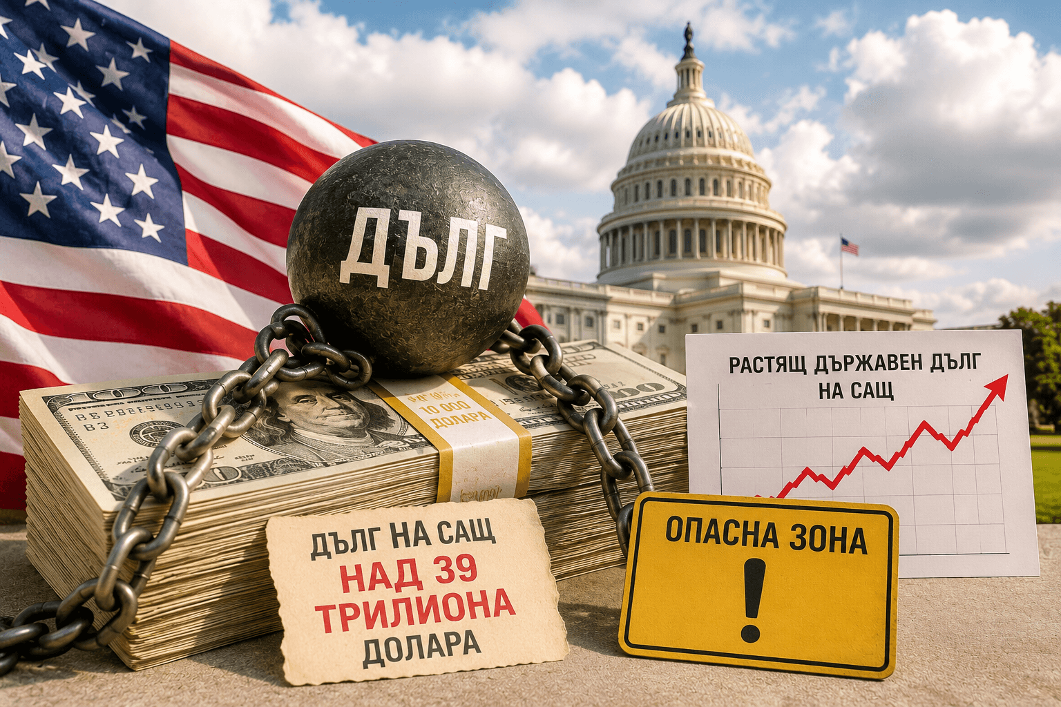 Инвеститорите започват да се отдръпват от активите на САЩ, а дългът на расте неудържимо