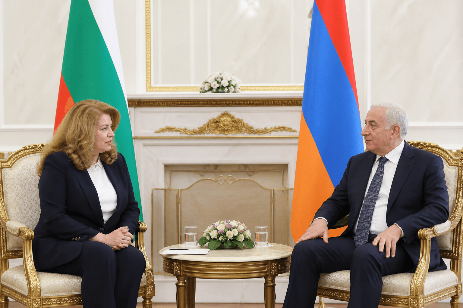 Йотова в Ереван: България и Армения задълбочават стратегическото си партньорство