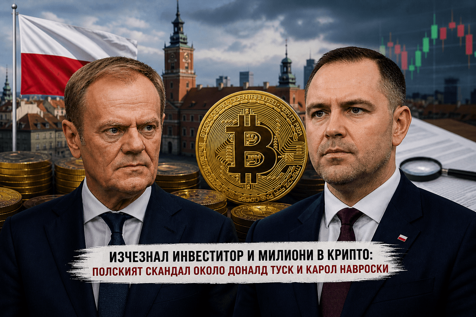 Скандал с изчезнал инвеститор и милиони в криптовалута разтърсва Полша и политическите елити