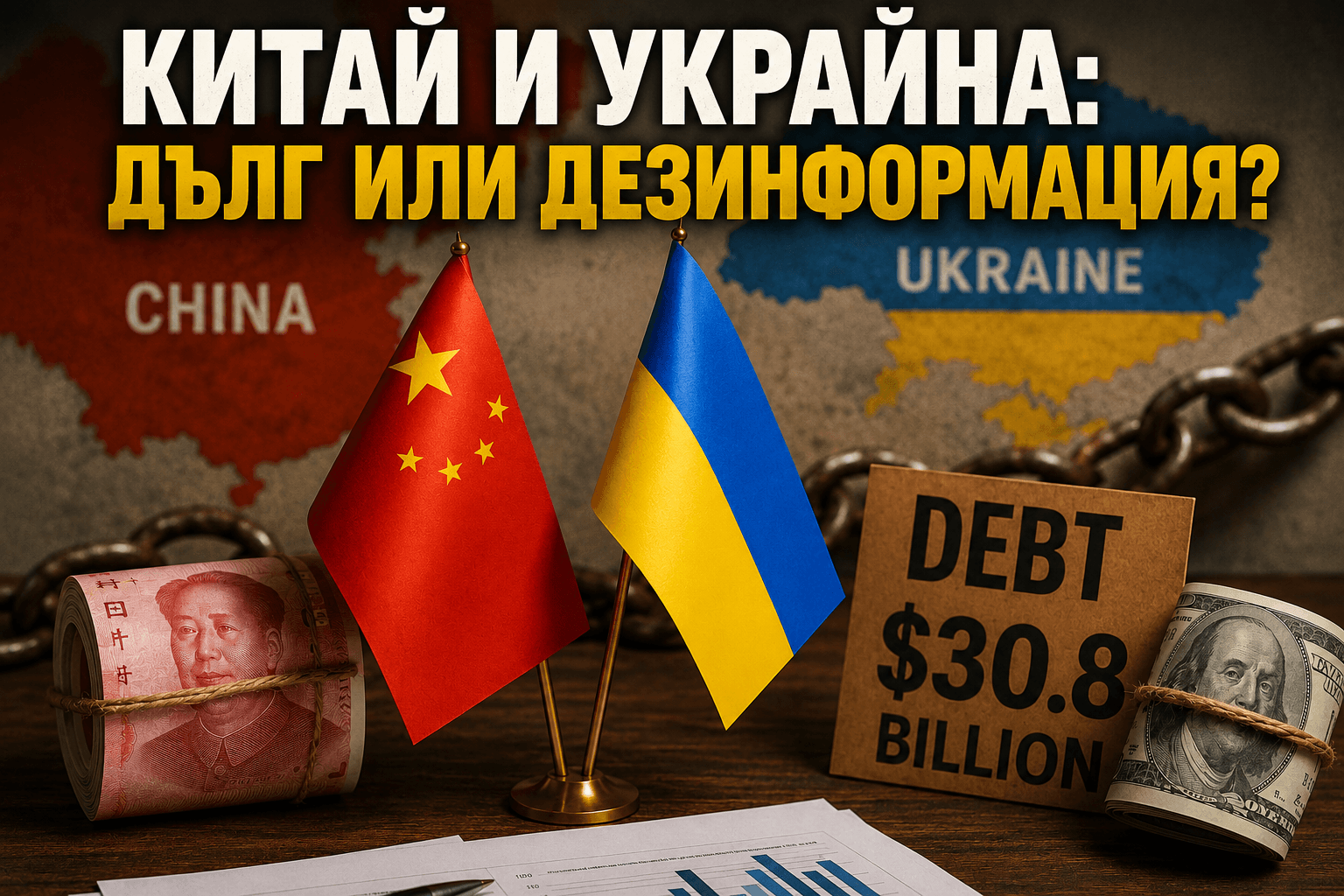 Китай и Украйна: Дълг или дезинформация? Какво всъщност стои зад тези „30,8 милиарда“, долара
