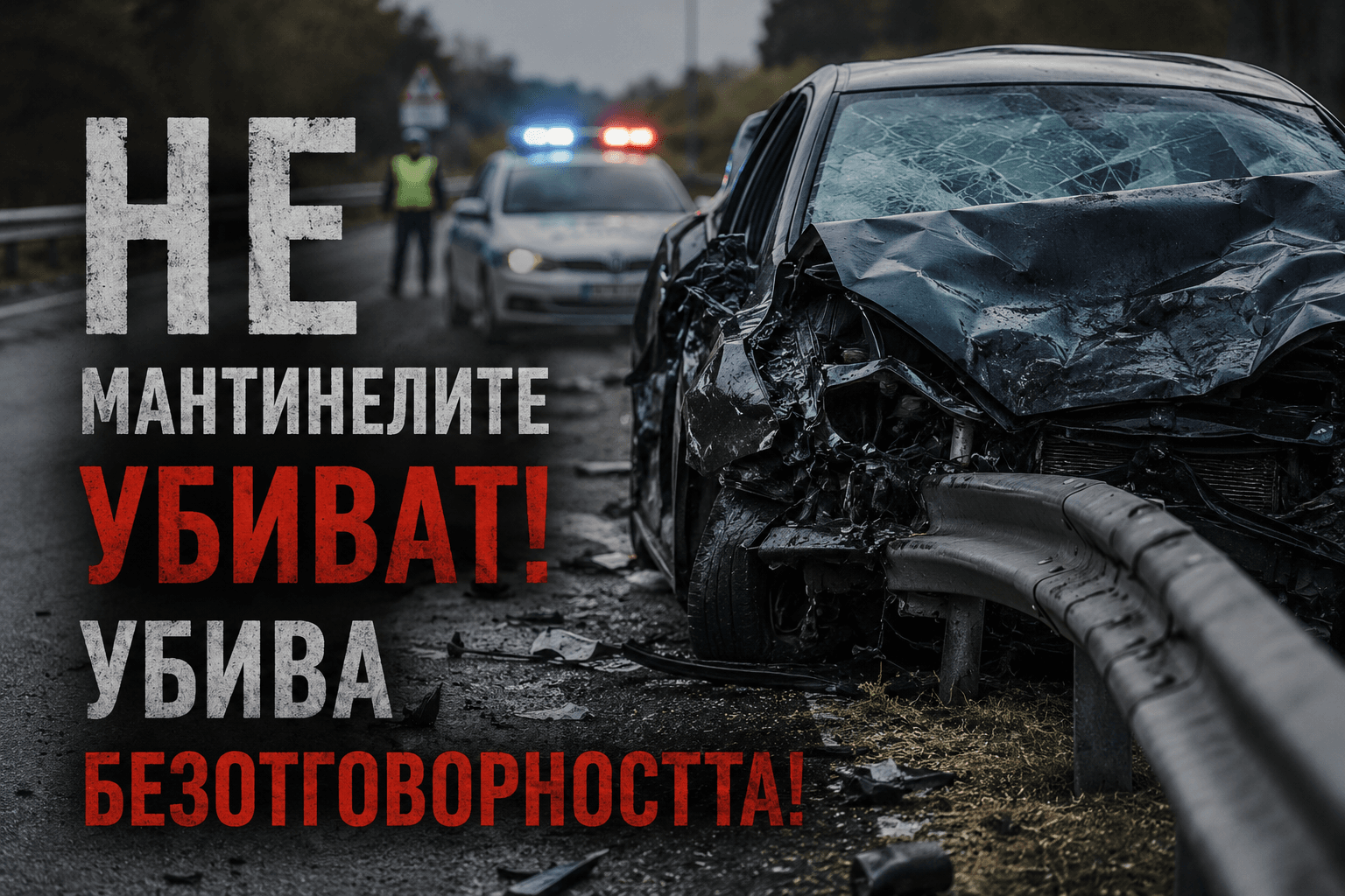 Не само мантинелите убиват. Убива ни простотията, арогантността и безнаказаността на пътя