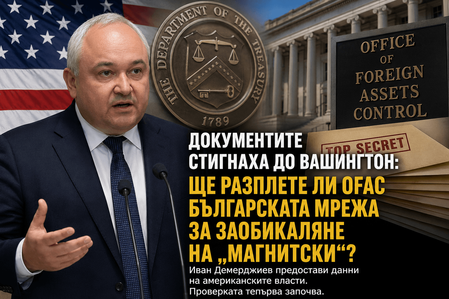Документите стигнаха до Вашингтон: ще разплете ли OFAC българската мрежа за заобикаляне на „Магнитски“?