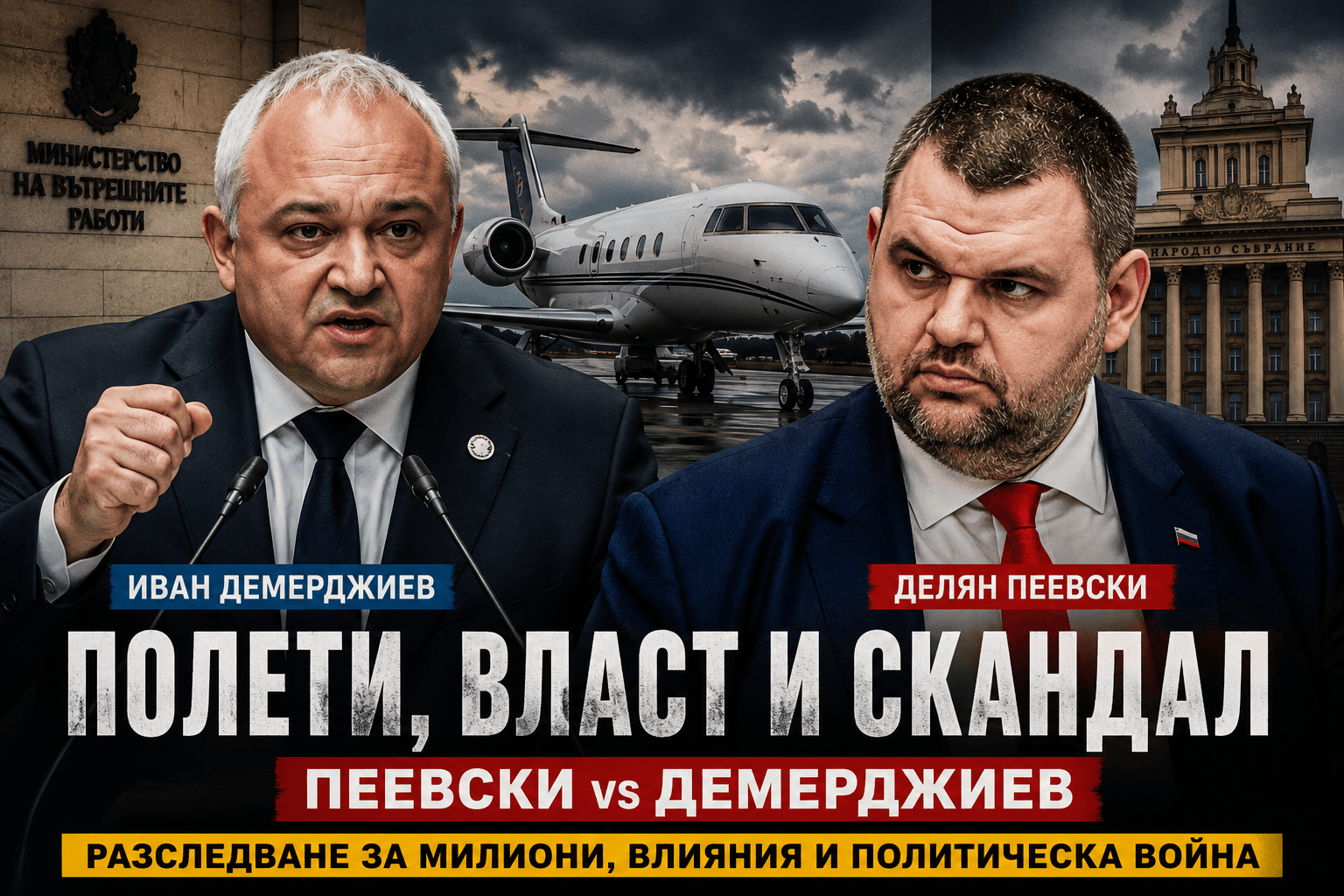 Полети, милиони и политически трус: Пеевски и Демерджиев влязоха в открита война за истината