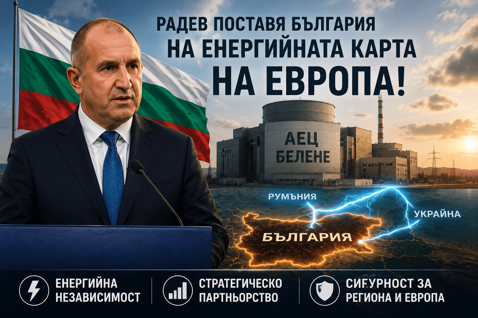 Радев пренарежда енергийната карта: България влиза в центъра на голямата игра