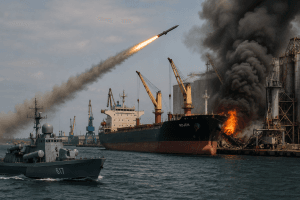 Русия безкомпромисна в Черно море: Тежки ударите по инфраструктура и корабоплаването на Украйна