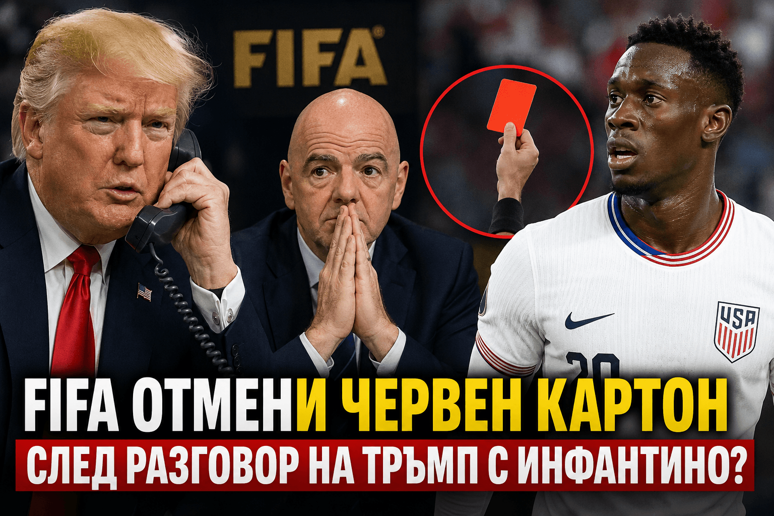 Скандал около FIFA: защо решението за американския национал предизвика буря и политически въпроси