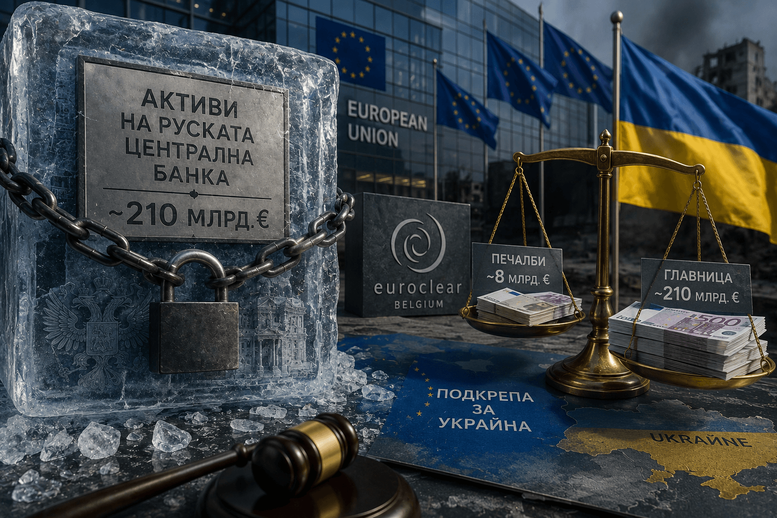 210 милиарда евро зад ключалка: четири държави натискат ЕС да посегне към замразените руски активи