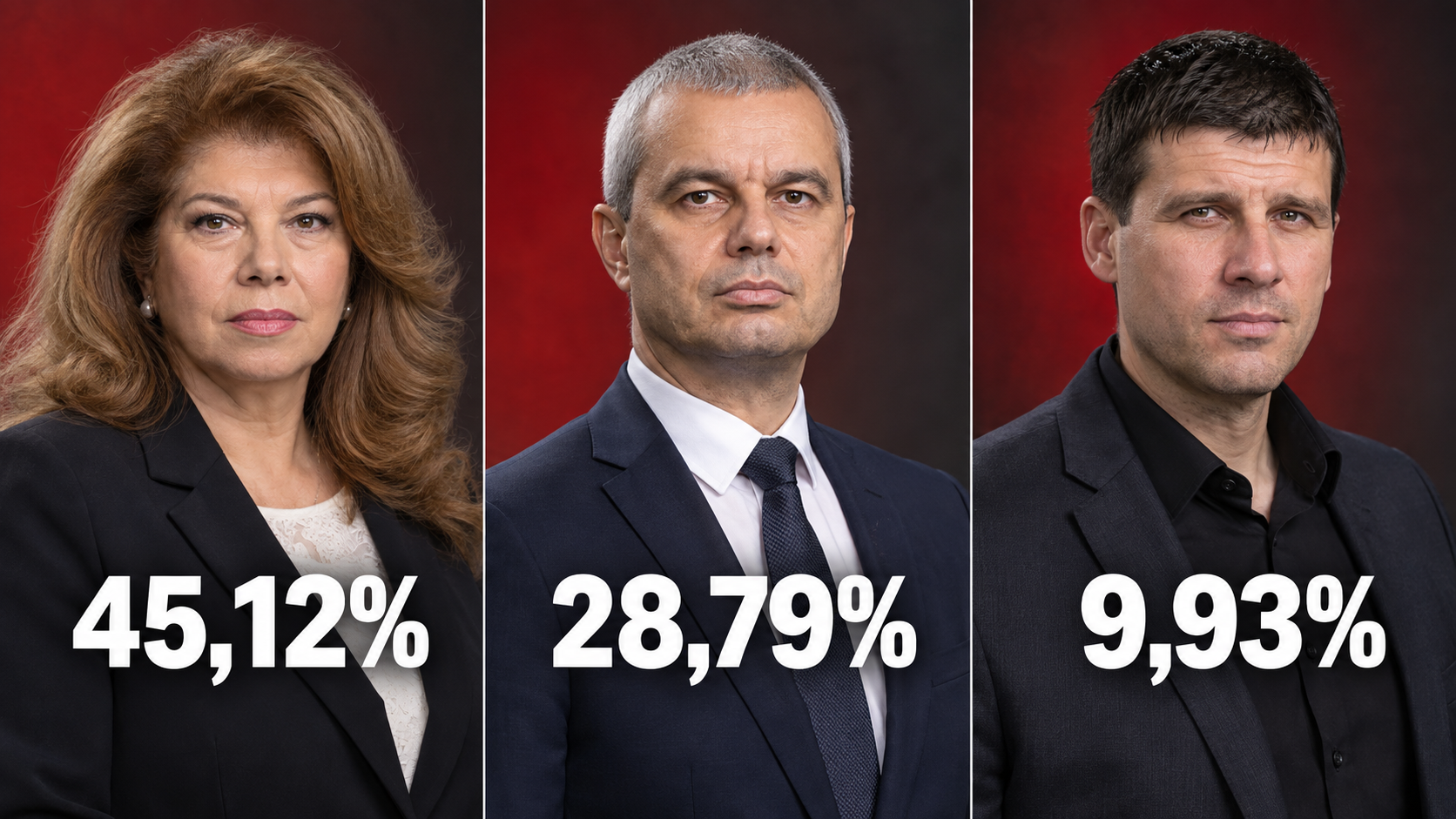 897 души за 24 часа се включиха в президентска анкета: Йотова води с 45,12%, Костадинов е втори с 28,79%