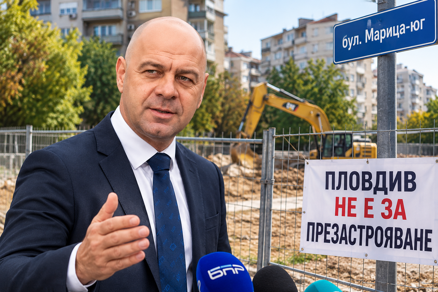 Кметът на Пловдив събира инвеститори и протестиращи за спорния терен на „Марица-юг“