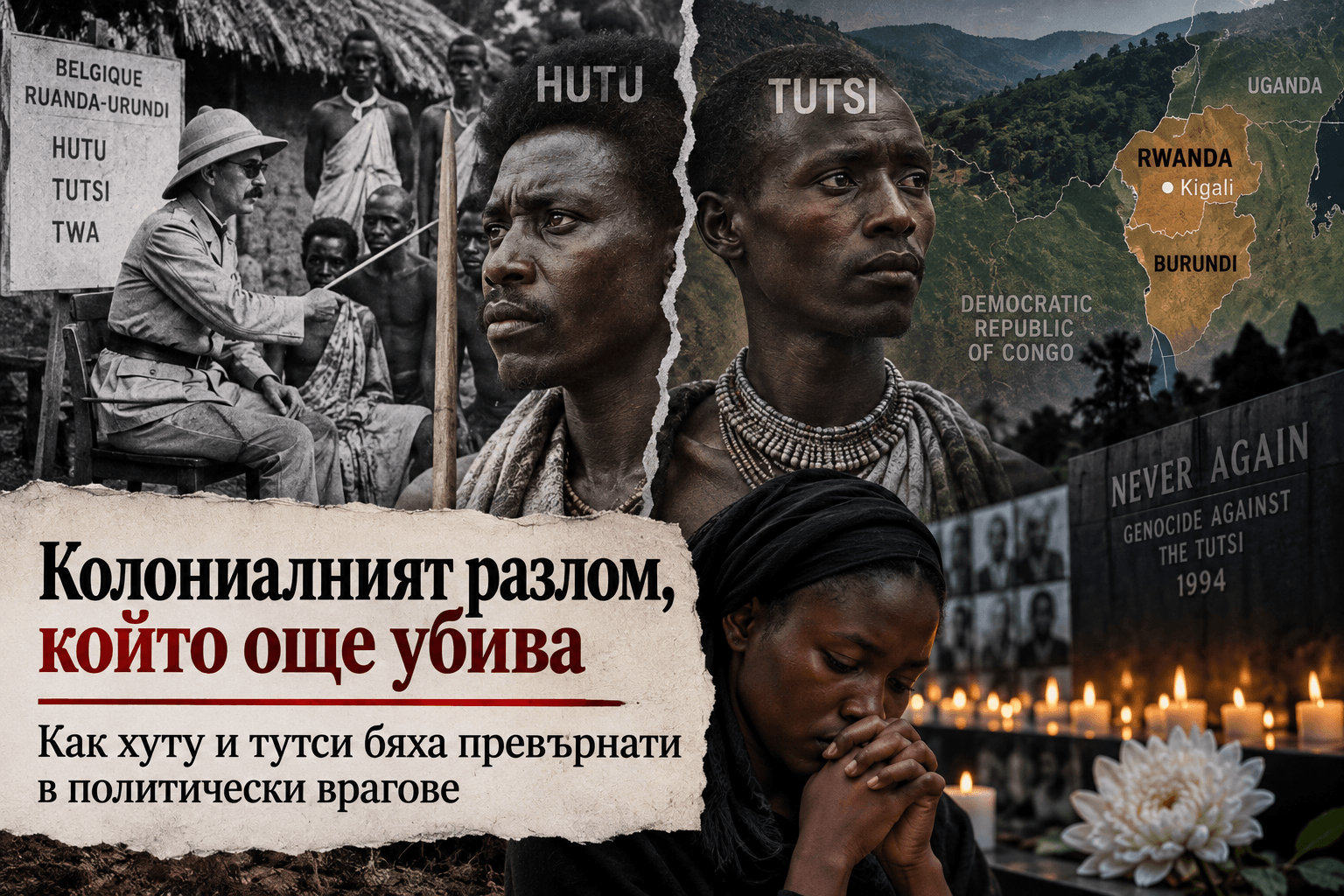 Колониалният разлом, който още убива: как хуту и тутси бяха превърнати в политически врагове