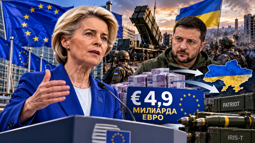 Брюксел отключи още 4,9 милиарда евро за Украйна, Киев поиска ракети от европейските арсенали