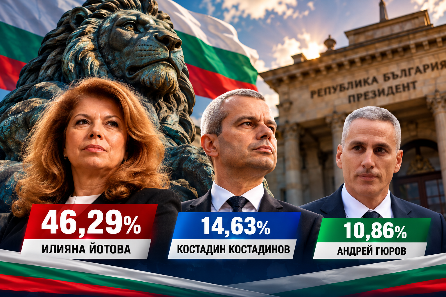 27 411 гласа в президентската анкета на „Маринов NEWS“: Йотова достига 46,29%